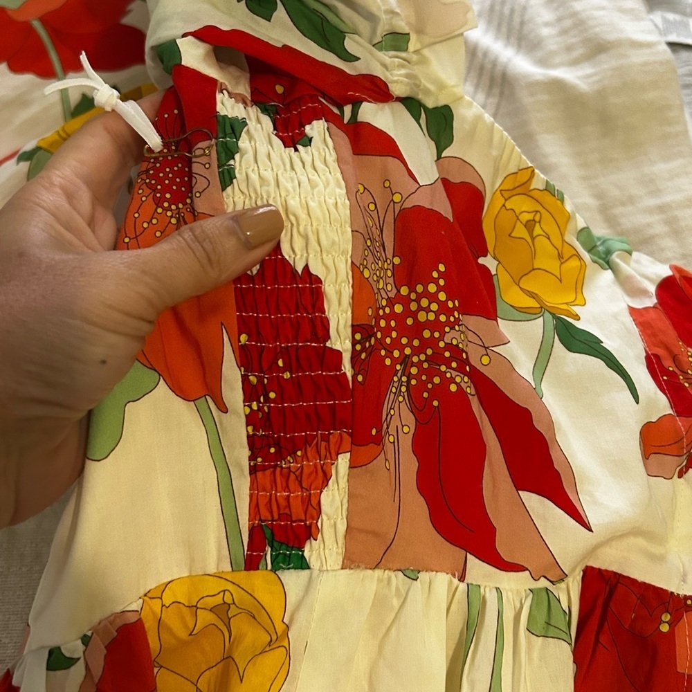 Tuckernuck Hyacinth House Marigold Maxi off the shoulder Dress NWT sz Small - Picture 16 of 16